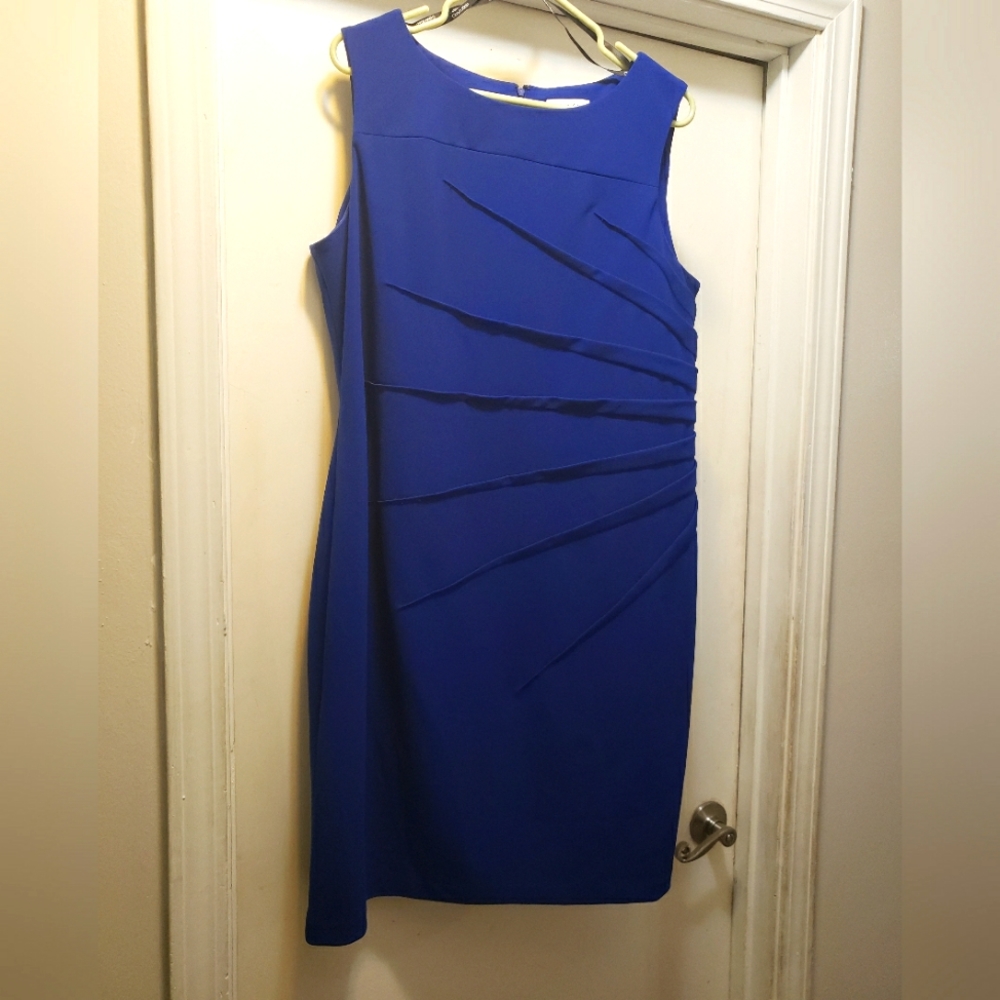 Calvin Klein 16W Dress Royal Blue
